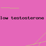 low testosterone level in man
